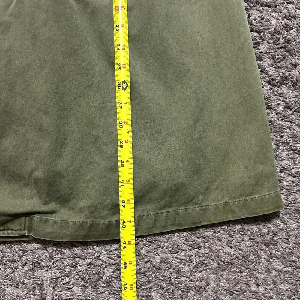 Vintage 60s Military Jacket Army Green Trench Coat Olive Canvas US Army Overcoat
